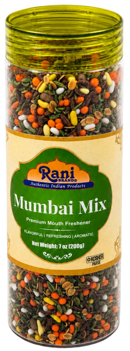 Rani Mumbai Mix (Premium Mouth Freshener) 7oz (200g) PET Jar, After meal Candy ~ Indian Tasty Treats | Vegan | Gluten Friendly | NON-GMO | Indian Origin