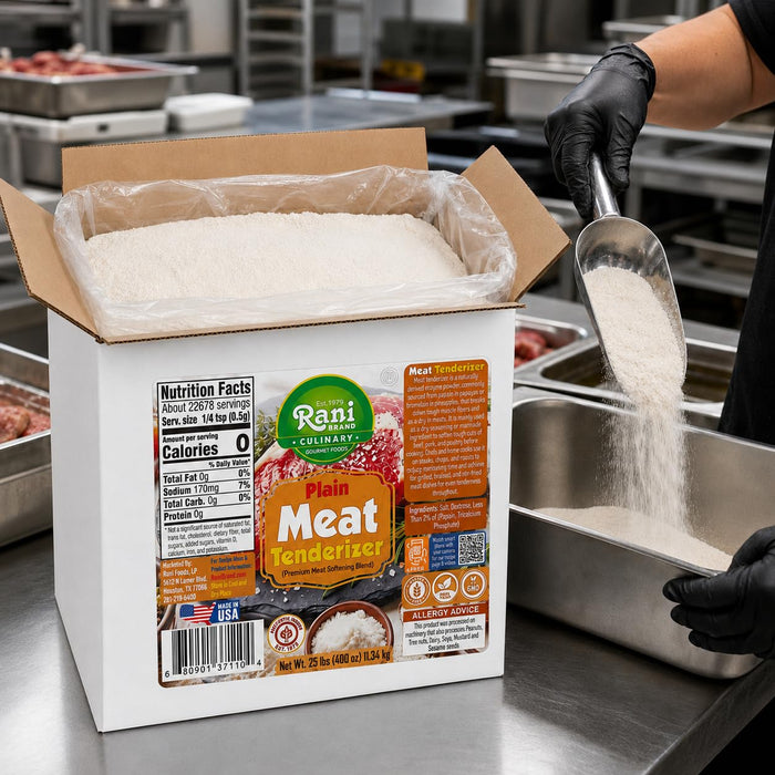 Rani Plain Meat Tenderizer (Premium Meat Softening Blend) 400oz (25lbs) 11.34kg Bulk Box ~ Gluten Free | NON-GMO | Kosher | Vegan | Product of USA