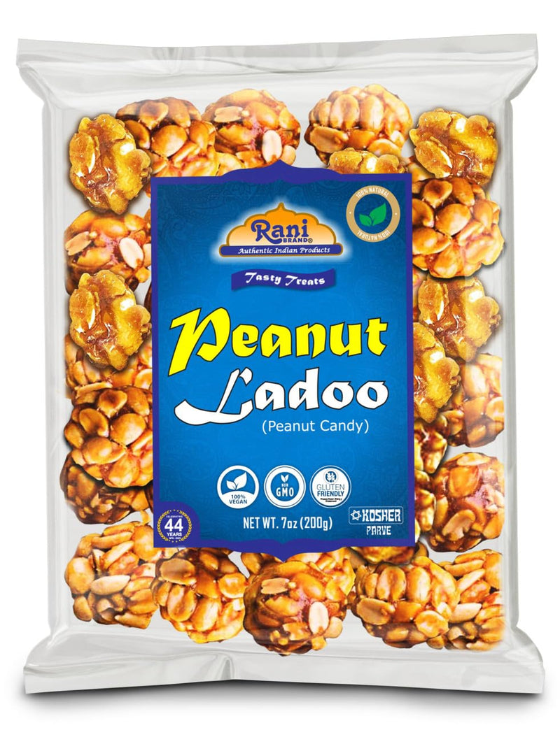 Rani Peanut Ladoo (Round Peanut Brittle Candy) 7oz