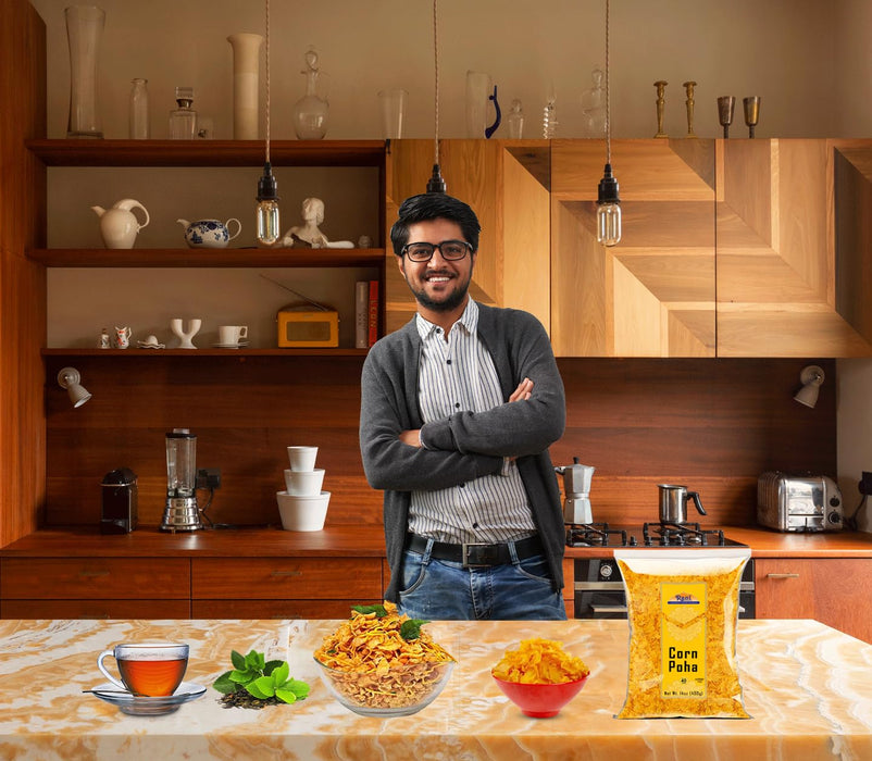 Rani Corn Poha 14oz (400g) ~ All Natural | Gluten Friendly | Vegan | Kosher | Indian Origin