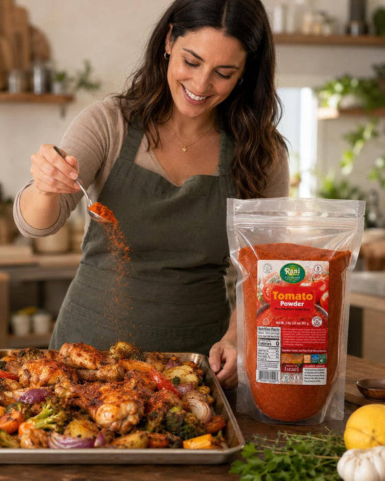 Rani Tomato Powder (Pure Dehydrated Tomato Base) 32oz (2lbs) 908g ~ Gluten Free | NON-GMO | Kosher | Vegan | Sodium Free | Product of Israel
