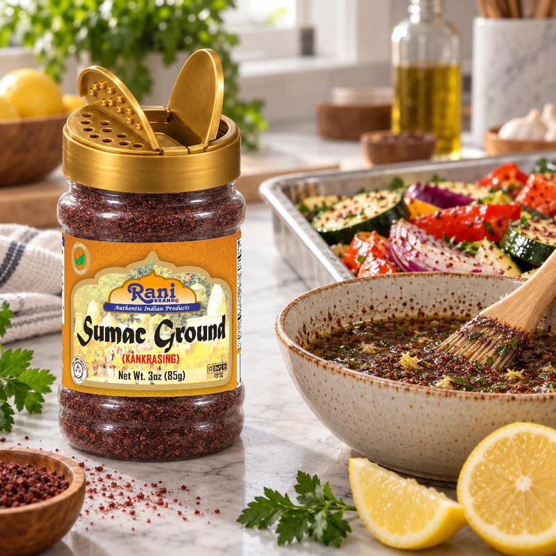 Rani Sumac (Sumak) Spice Ground Powder 3oz (85g) PET Jar ~ All Natural, Salt-Free | Vegan | No Colors | Gluten Friendly | NON-GMO