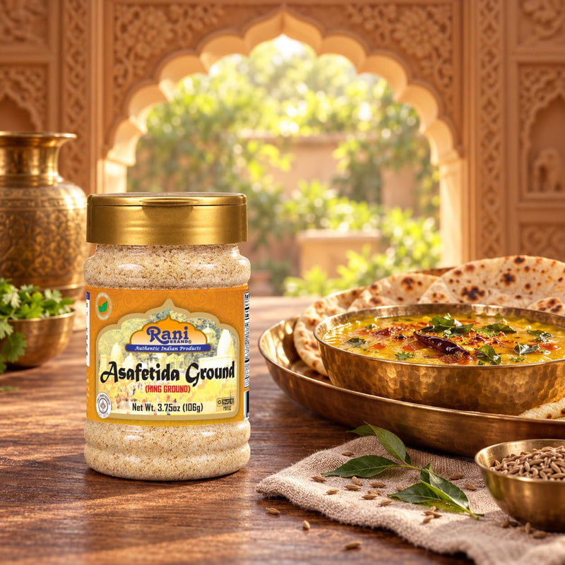 Rani Asafetida (Hing) Ground 3.75oz (106g) PET Jar ~ Natural | Salt Free | Vegan | NON-GMO | Kosher | Best for Onion Garlic Substitute