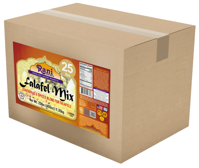 Rani Falafex Mix (Chickpeas & Spices Blend for Falafel) 400oz (25lbs) 11.36kg Bulk Box ~ Gluten Friendly | NON-GMO | Kosher | Product of USA