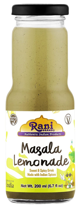 Rani Masala Lemonade 6.7 fl oz (200 ml) Glass Bottle, Pack of 6 ~ Indian Fruit Beverage | Vegan | Gluten Free | NON-GMO | Indian Origin