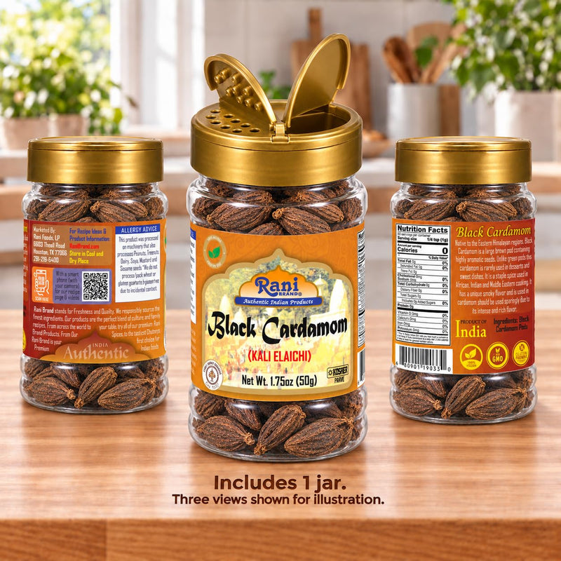 Rani Black Cardamom (Kali Elachi) {6 Sizes Available}