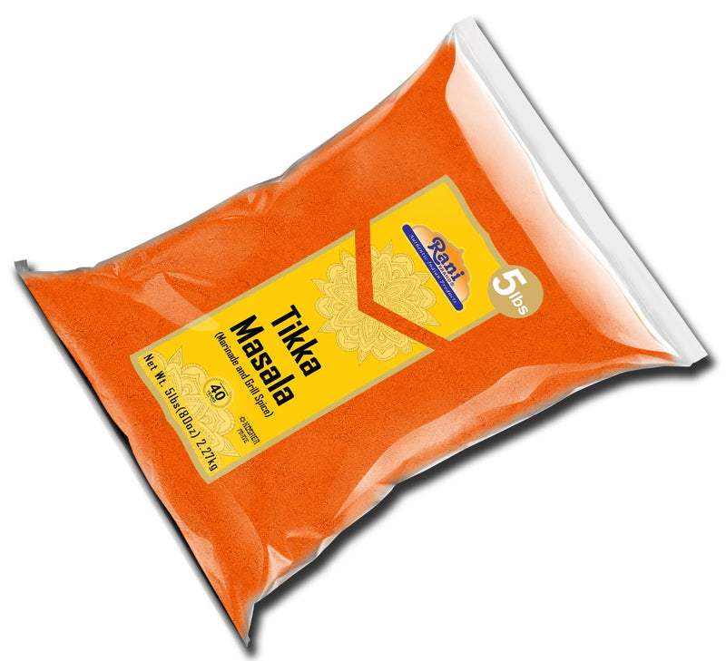 Rani Tikka Masala Indian 7-Spice Blend 80oz (5lbs) 2.27kg Bulk ~ All Natural | Salt-Free | Vegan | No Colors | Gluten Friendly | NON-GMO | Kosher