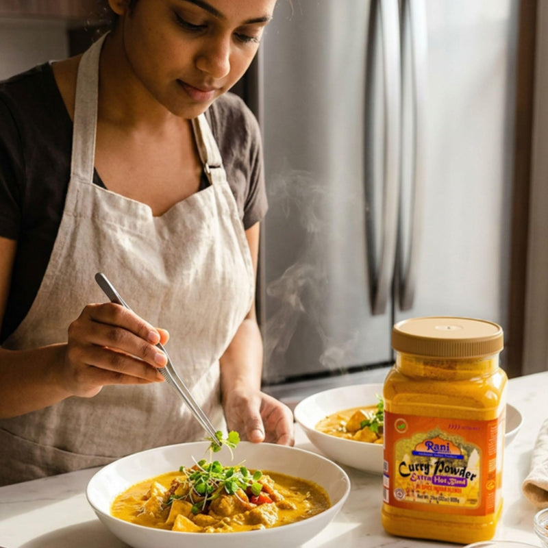 Rani Curry Powder EXTRA HOT Natural 11-Spice Blend 32oz (2lbs) 908g PET Jar ~ Salt Free | Vegan | Gluten Friendly | NON-GMO | Kosher