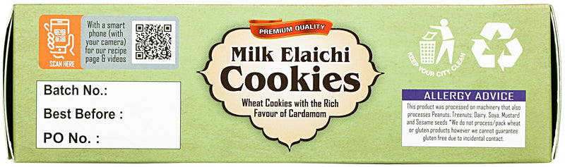 Rani Milk Elaichi Cookies (Wheat Cookies with Almond Flavor) 14oz (400g) Premium Quality Indian Cookies ~ All Natural | Vegan | Non-GMO | Indian Origin
