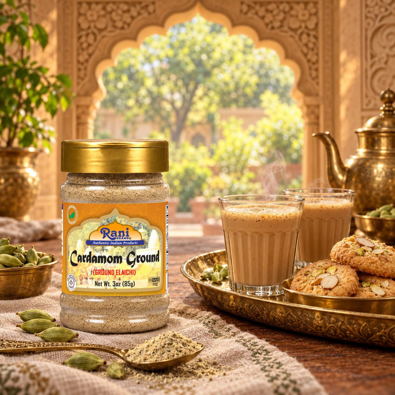 Rani Cardamom (Elachi) Powder 3oz (85g) PET Jar ~ All Natural | No Color added | Gluten Friendly | Vegan | NON-GMO