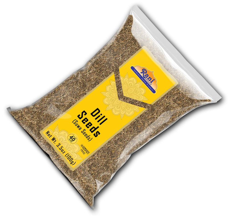 Rani Dill Seeds (Suwa / Sua) Whole, Spice 3.5oz (100g) ~ All Natural | Gluten Free Ingredients | NON-GMO | Kosher | Vegan | Indian Origin, Weed
