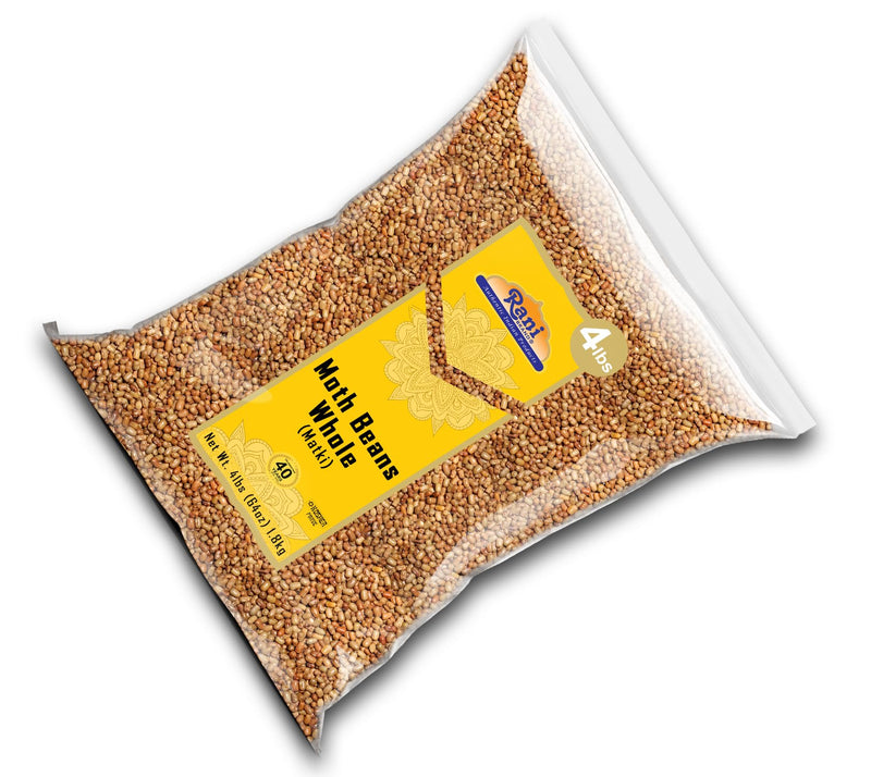 Rani Moth Beans Whole 64oz (4lbs) 1.81kg Bulk ~ All Natural | Gluten Friendly | Non-GMO | Kosher | Vegan | Indian Origin