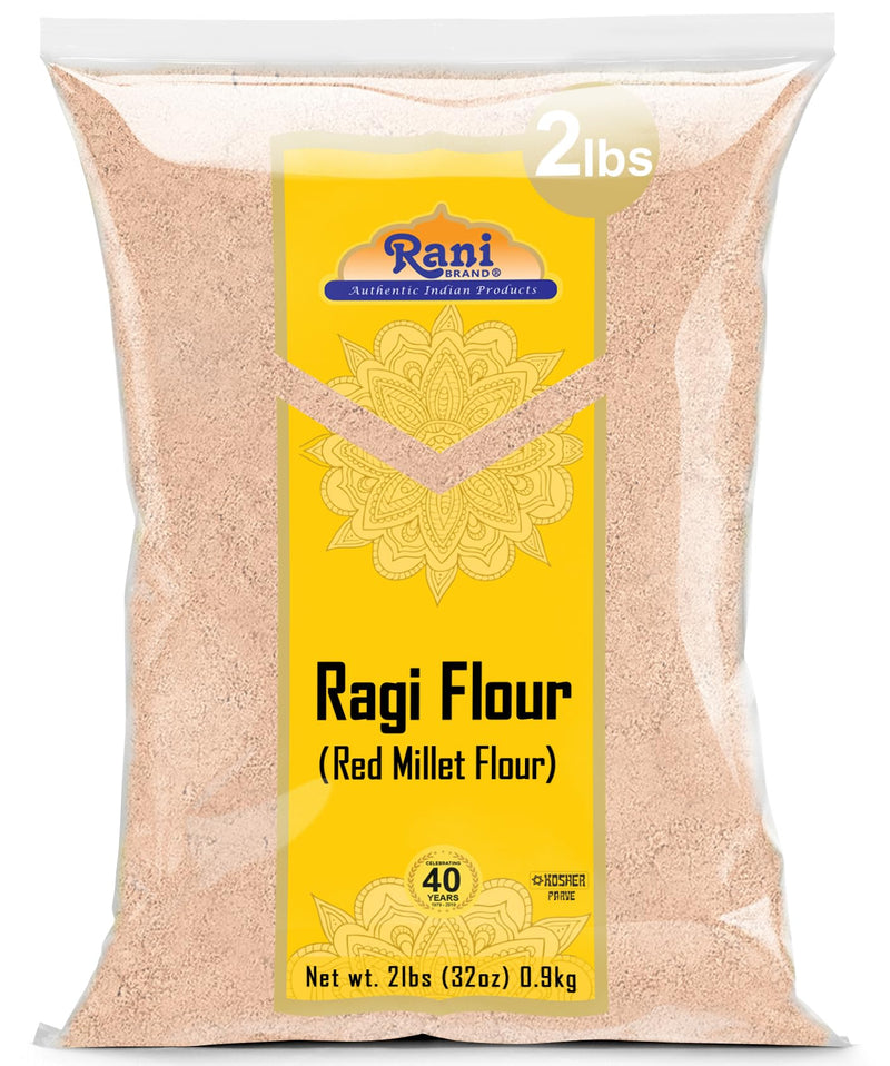 Rani Raggi Flour (Finger Millet) 2lbs (32oz) Bulk ~ All Natural | Vegan | Gluten Friendly | NON-GMO | Kosher | Indian Origin