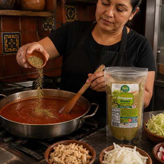 Rani Mexican Oregano Ground (Authentic Mexican Herb) 14oz (400g) ~ Gluten Free | NON-GMO | Kosher | Vegan | Sodium Free | Product of Mexico