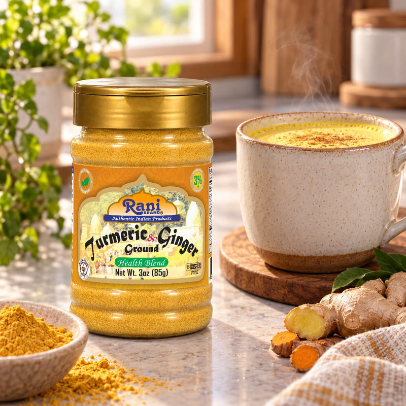 Rani Turmeric Ginger Blend 3oz (85g) PET Jar ~ All Natural | Vegan | Gluten Friendly | NON-GMO | Kosher | Indian Origin