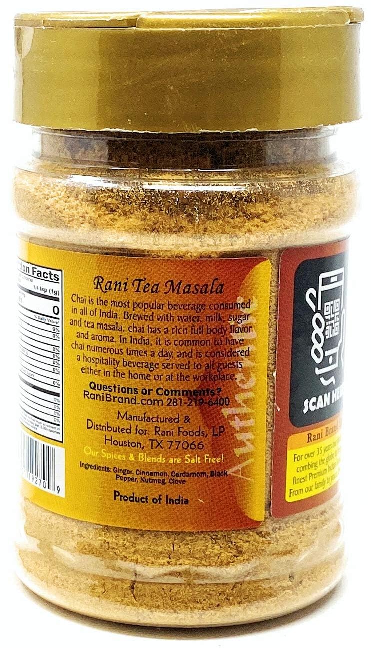 Rani Tea (Chai) Masala Indian Spice Blend 3oz (85g) PET Ja, Pack of 12 ~ All Natural | Vegan | Gluten Friendly | Salt & Sugar Free | NON-GMO | No Colors | Indian Origin