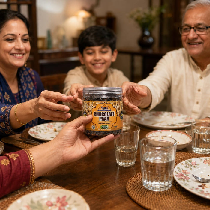 Rani Chocolate Mix (Chocolate & Fennel Mix) 7oz (200g) PET Jar ~ Indian Tasty Treats | Vegan | Gluten Friendly | NON-GMO | Indian Origin