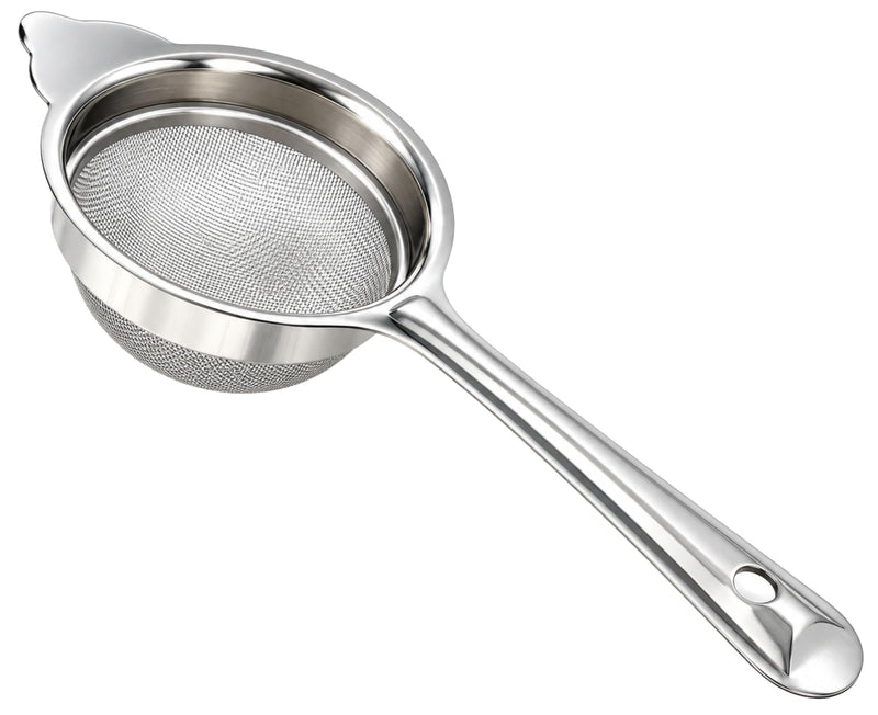 Stainless Steel Strainer Rinse Drain Sift Sieve Kitchenware Perfect for Tea, Lentile Soup and Juice ~ 3", By Rani Brand