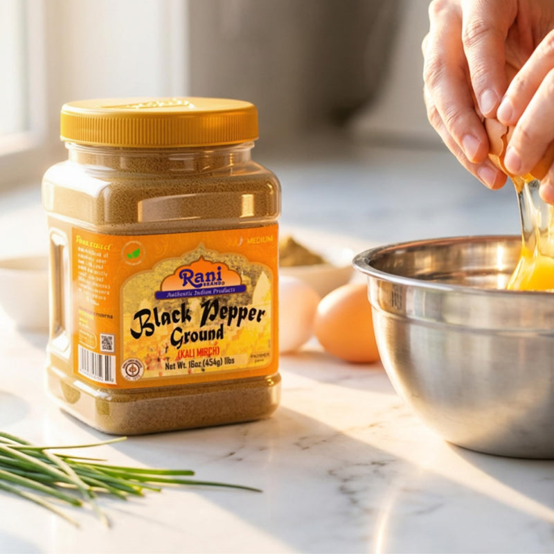 Rani Black Pepper Fine Powder 80 Mesh, 16oz (1lb) 454g PET Jar ~ Gluten Friendly | Non-GMO | All Natural