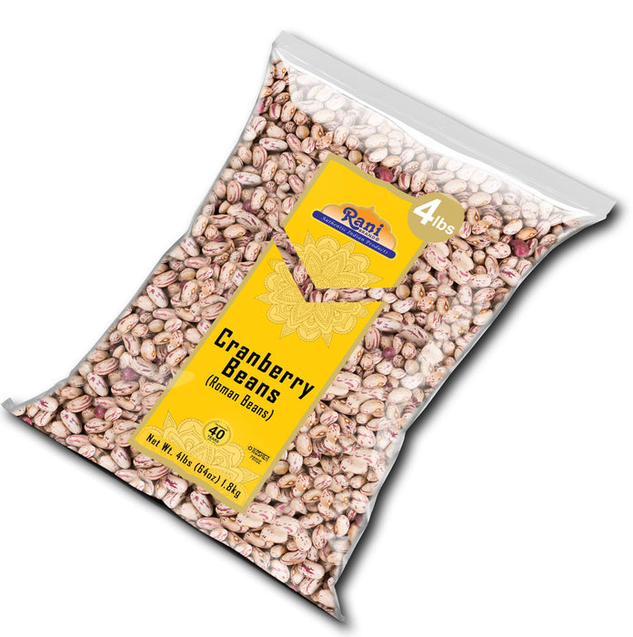 Rani Cranberry Beans (Thull Rajma) 64oz (4lbs) 1.81kg Bulk ~ All Natural | Vegan | Gluten Friendly | NON-GMO | Kosher | Product of USA