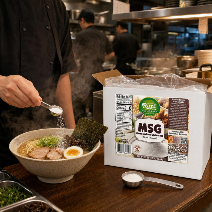 Rani MSG (Monosodium Glutamate) 160oz (10lbs) 4.54kg Bulk Box ~ Gluten Free | NON-GMO | Kosher | Vegan | Product of Vietnam