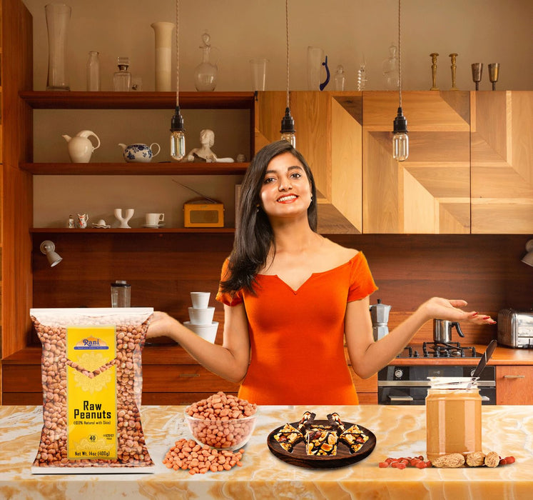 Rani Peanuts, Raw Whole With Skin (uncooked, unsalted) ~ All Natural | Fresh Product of USA ~ Spanish Grade Groundnut / Redskin {9 Sizes Available}