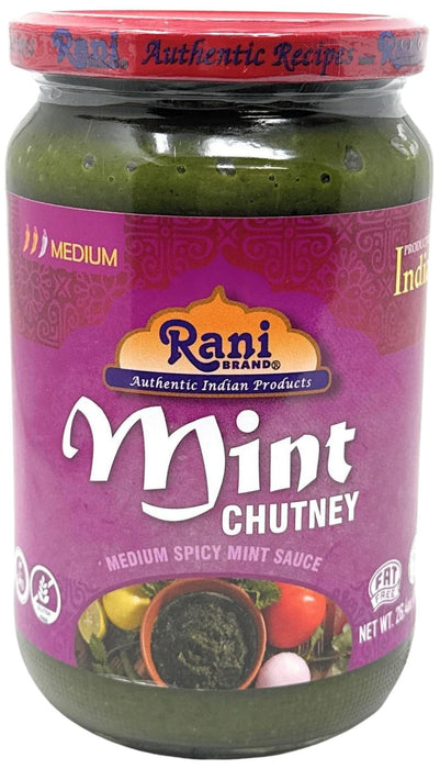 Rani Mint Chutney (Podina) 26.4oz (750g) Bulk Glass Jar, Ready to Eat ~ Vegan | Gluten Free | NON-GMO | Kosher | No Colors | Indian Origin