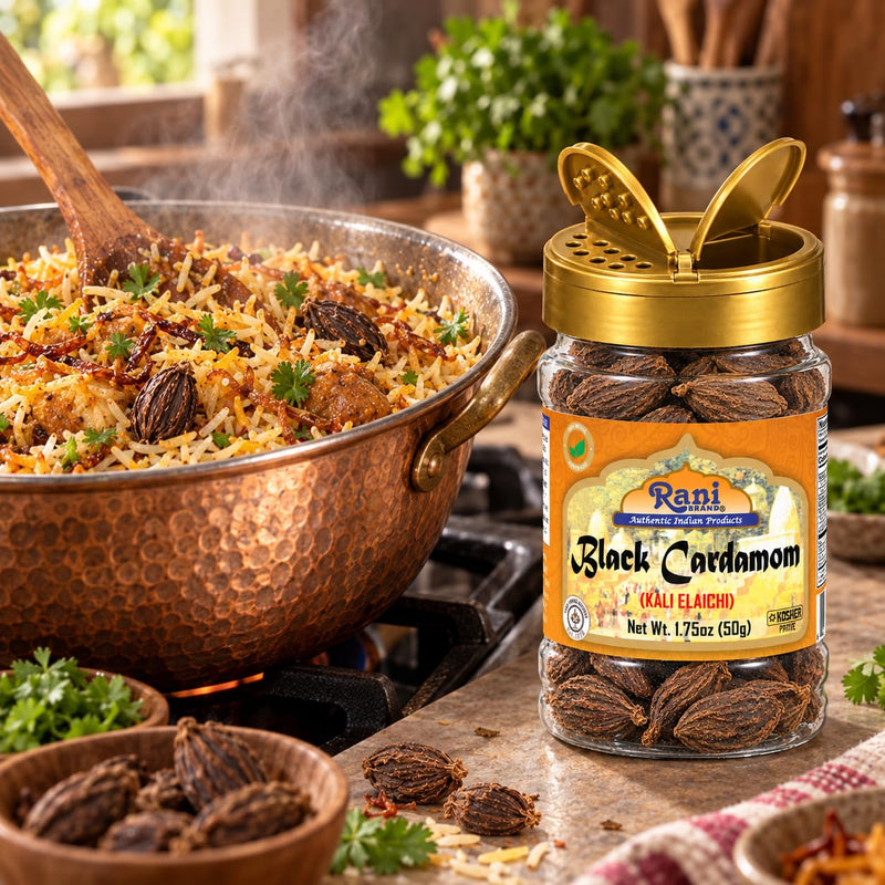 Rani Black Cardamom (Kali Elachi) {6 Sizes Available}