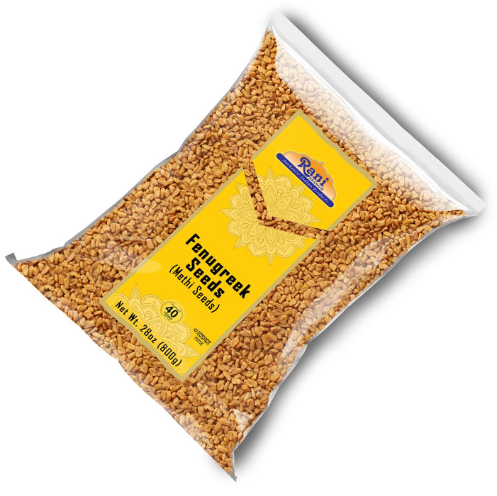 Rani Fenugreek (Methi) Seeds Whole 28oz (800g) Trigonella foenum graecum ~ All Natural | Vegan | Gluten Friendly | Non-GMO | Kosher | Indian Origin