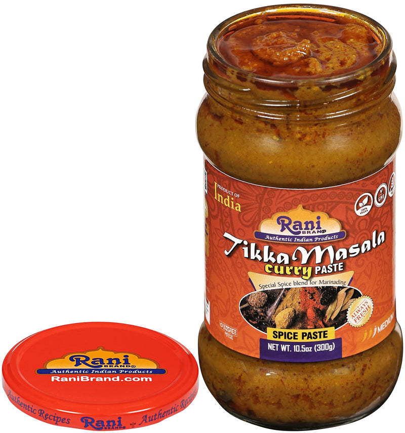 Rani Tikka Masala Cooking Spice Paste 10.5oz (300g) Glass Jar ~ No Colors | All Natural | NON-GMO | Kosher | Vegan | Gluten Free | Indian Origin