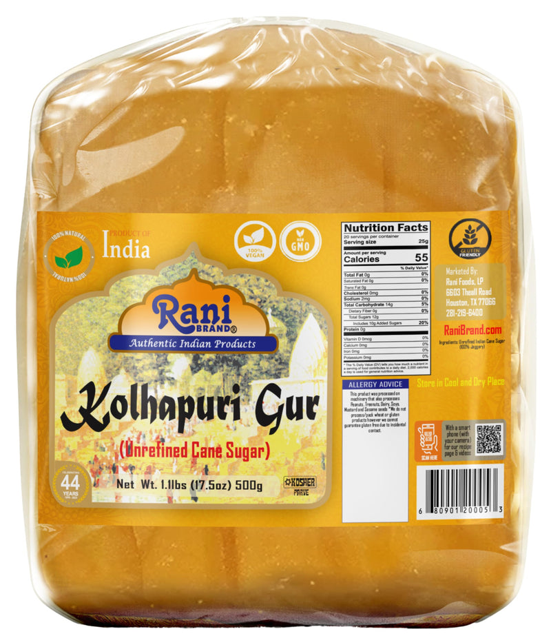 Rani Kolhapuri Gur (Jaggery) 500g 17.5oz