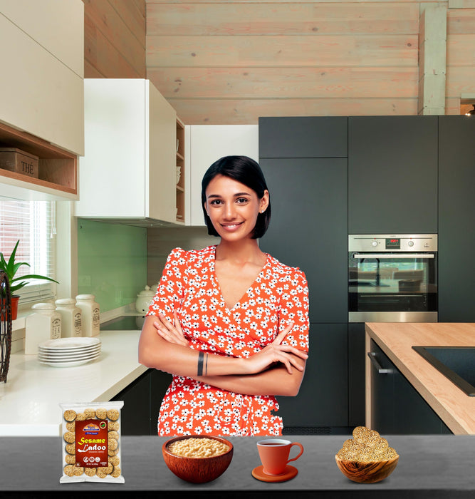 Rani Peanut Ladoo (Round Peanut Brittle Candy) 7oz (200g) ~ All Natural | Vegan | No colors | Gluten Friendly | Kosher | Indian Origin