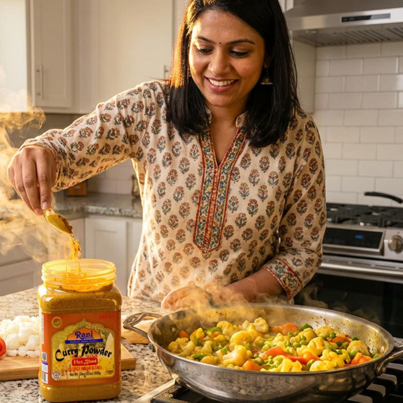 Rani Curry Powder Hot (11-Spice Authentic Indian Blend) 32oz (2lbs) 908g PET Jar ~ All Natural | Salt-Free | Vegan | No Colors | Kosher | Gluten Friendly