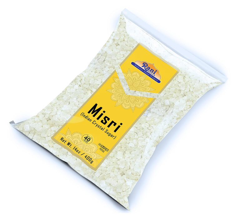 Rani Misri (Indian Sugar Crystals) 14oz (400gm) ~ All Natural | Gluten Friendly | No Colors | Vegan | Kosher | Indian Origin