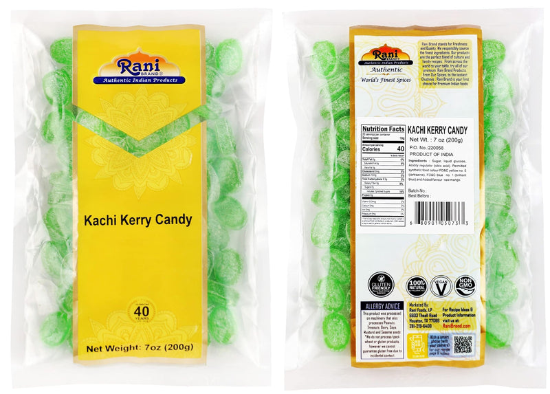 Rani Assorted Candies 7oz (200g) Pack of 6, Cola, Kachi Kerry, Kala Khatta, Tamarind, Pineapple, Mango Mood Candy ~ Indian Tasty Treats | Vegan | Gluten Friendly | NON-GMO | Indian Origin