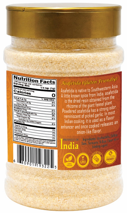 Rani Asafetida (Hing) Ground 3.75oz (106g) Gluten Friendly ~ All Natural | Salt Free | Vegan | Non-GMO| Kosher | Best for Onion Garlic Substitute