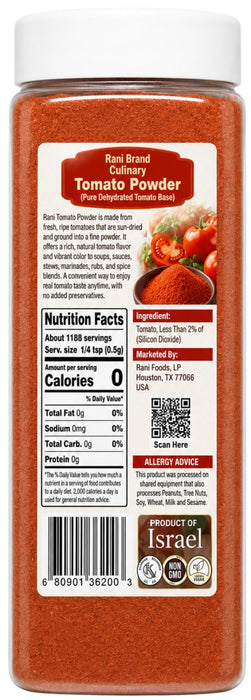 Rani Tomato Powder (Pure Dehydrated Tomato Base) 20.96oz (1.31lbs) 594g ~ Gluten Free | NON-GMO | Kosher | Vegan | Sodium Free | Product of Israel