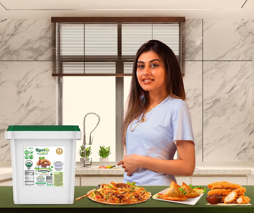 Rani Organic Tamarind Paste (Imli Paste) 176oz (11lbs) 5kg Bulk, No Sugar Added ~ All Natural | Vegan | Gluten Free | No Colors | NON-GMO | Kosher | Indian Origin | USDA Certified Organic