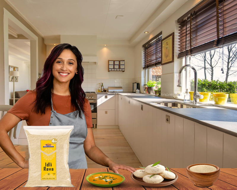 Rani Idly Rava (Parboiled Cream of Rice) 4lbs (64oz) 4 Pound ~ All Natural | Vegan | Gluten Friendly | NON-GMO | Indian Origin