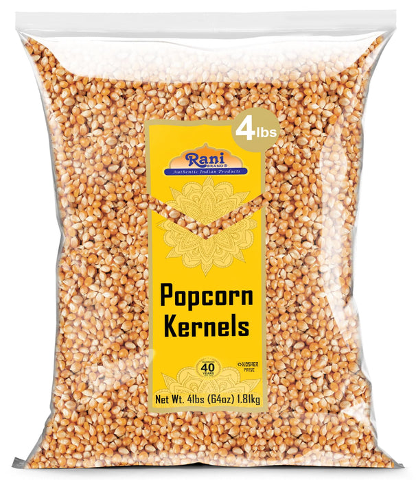 Rani Popcorn Kernels 64oz (4lbs) 1.81kg Bulk, Perfect for Stovetop, Microwave & Popcorn Machines ~ All Natural | Gluten Friendly | Vegan | NON-GMO | Kosher | Product of USA
