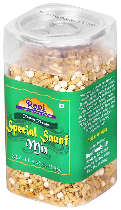 Rani Special Saunf Mix 4.58oz (130g) Vacuum Sealed, Easy Open Top, Resealable Container ~ Indian Tasty Treats | Vegan | Gluten Friendly | NON-GMO | Indian Origin