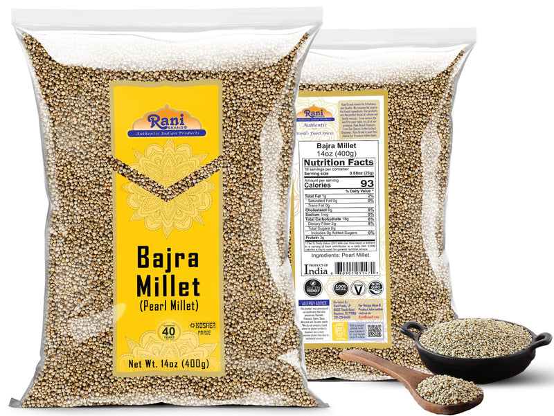 Rani Bajri Millet (Pearl Millet) 14oz (400g) ~ All Natural | Vegan | Gluten Friendly | NON-GMO | Kosher | Indian Origin