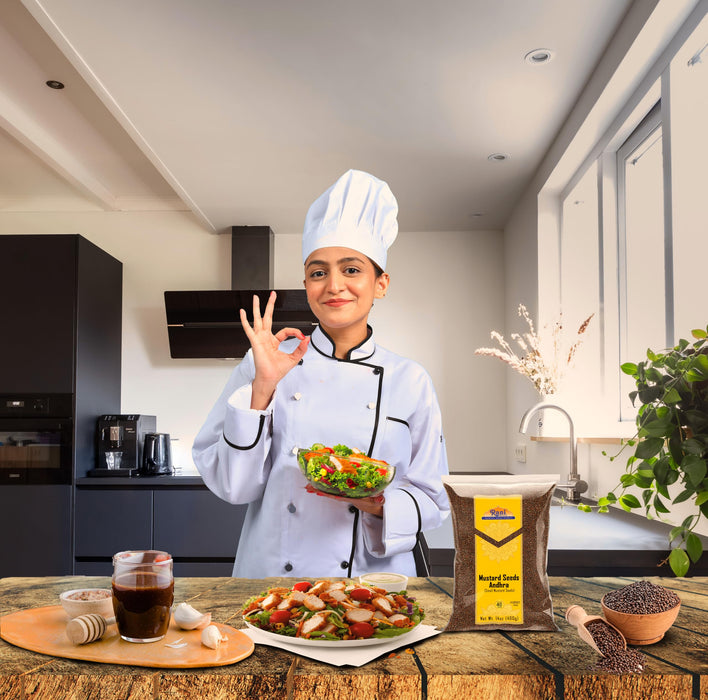 Rani Andra Mustard Seeds (Rai) Whole Spice (Rai Sarson) 14oz (400g) ~ All Natural | Gluten Friendly | NON-GMO | Kosher | Vegan | Indian Origin