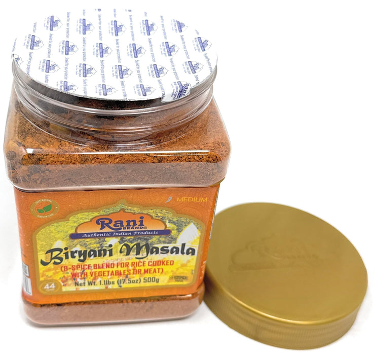 Rani Biryani Masala Curry (7-Spice Blend for Indian Rice Dishes, Pullao/Pilau) 16oz (1lb) 454g PET Jar ~ All Natural | Vegan | No Colors | Gluten Friendly | NON-GMO | Kosher | Indian Origin