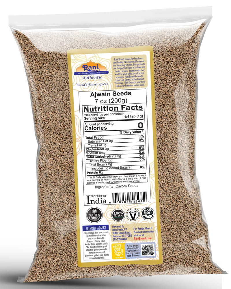 Rani Ajwain Seeds (Carom Bishops Weed) Spice Whole {9 Sizes Available}