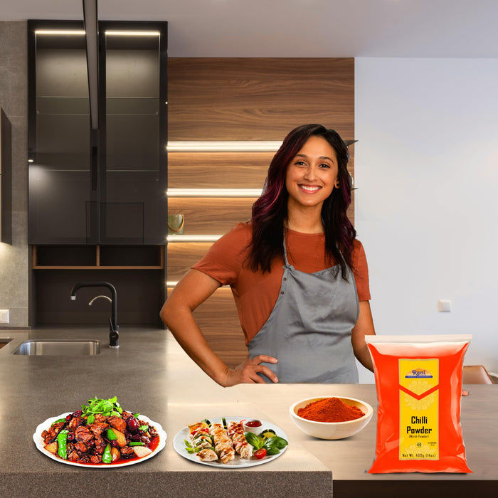 Rani Chilli Powder (Mirchi) Ground Indian Spice 14oz (400g) ~ All Natural, Salt-Free | Vegan | No Colors | Gluten Friendly | NON-GMO | Kosher | Indian Origin