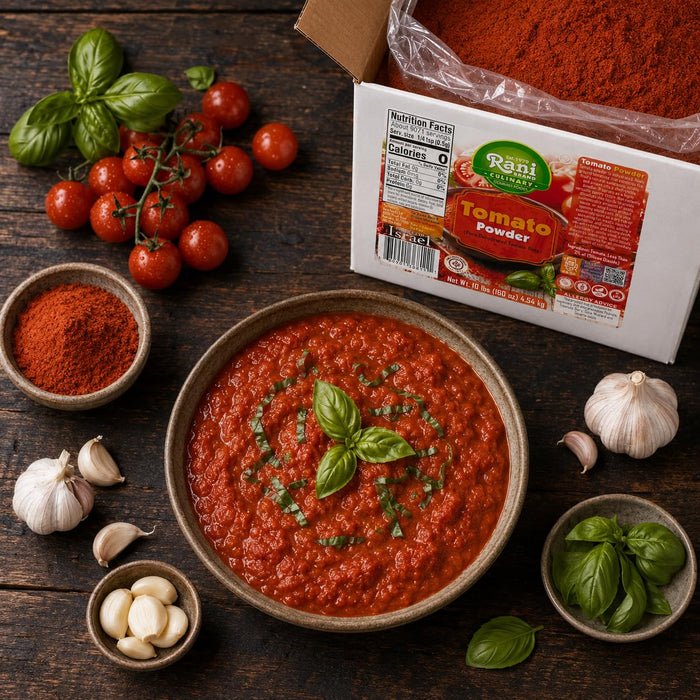 Rani Tomato Powder (Pure Dehydrated Tomato Base) 160oz (10lbs) 4.54kg Bulk Box ~ Gluten Free | NON-GMO | Kosher | Vegan | Sodium Free | Product of Israel