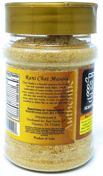 Rani Chat Masala (14 Spice Seasoning Salt) Tangy Indian Seasoning 4.5oz (127.5g) PET Jar, Pack of 12 ~ All Natural | No MSG | Vegan | No Colors | Gluten Friendly | NON-GMO | Indian Origin