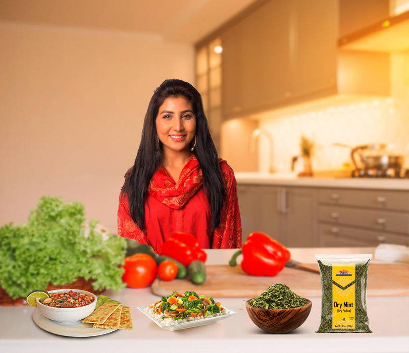 Rani Dry Mint Leaves (Podina Leaf) Spice, Dried Herb 3.5oz (100g) ~ All Natural | Gluten Friendly | NON-GMO | Kosher | Vegan | Indian Origin