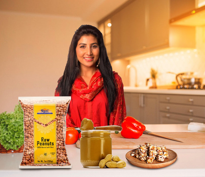 Rani Peanuts, Raw Whole With Skin (uncooked, unsalted) ~ All Natural | Fresh Product of USA ~ Spanish Grade Groundnut / Redskin {9 Sizes Available}